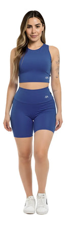 Conjunto Bermuda Feminino Academia Blackout Zero Transparencia