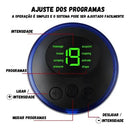 Tapete Massageador Pés EMS Vibração Alívio Dores Cor Preto