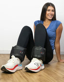 Par Caneleira Tornozeleira de Peso 2 kg WON Preto Fitness Academia Musculação Treine em Casa