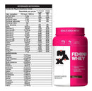 Suplemento en pó Max Titanium Proteínas de Femini Whey sabor morango x 900g