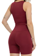 Conjunto Bermuda Feminino Academia Blackout Zero Transparencia