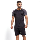 Conjunto Masculino Academia Camisa + Short Roupa Treino Liso