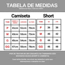 Conjunto Masculino Academia Camisa + Short Roupa Treino Liso