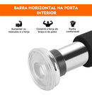 Barra Fixa De Porta Para Exercícios Ajustável 63 A 96 Cm Cor Prateado