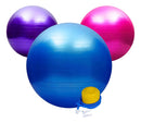Bola Suíça Pilates 4you 65cm Yoga Funcional Antiestouro Azul Com Inflador