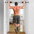 Barra Fixa De Porta Para Exercícios Ajustável 63 A 96 Cm Cor Prateado