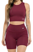 Conjunto Bermuda Feminino Academia Blackout Zero Transparencia