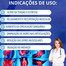 Kit 3 Massageador Portatil Elétrico Portátil Alivia Tensão Pés Recarregável Dor Pescoço Coluna Muscular Fisioterapia Aparelho