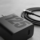 Carregador Celular Turbo 125w Pd Usb-c Com Tipo C Anatel Preto