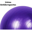 Bola Suíça Pilates 4you 65cm Yoga Funcional Antiestouro Azul Com Inflador