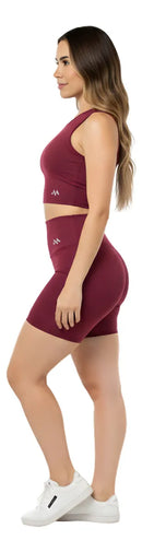 Conjunto Bermuda Feminino Academia Blackout Zero Transparencia