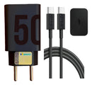 Carregador Turbo Rápido 50w Tipo C Compatível Com Motorola Preto