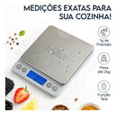 Balança Digital Alta Precisão Inox Mini 0,1g A 2000g