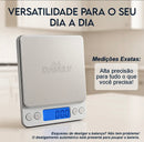 Balança Digital Alta Precisão Inox Mini 0,1g A 2000g
