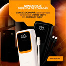 Power Bank 20.000mah Carregador Portátil Maxnova Carga Rápida Premium Com Display Compatível Com Todos Os Celulares