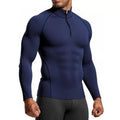 Camiseta Esportiva Masculina de Manga Longa para Academia – Slim Fit, Compressão, Treino e Corrida