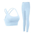 Conjunto Fitness Feminino 2 Peças para Yoga e Academia – Top Esportivo (Sutiã) e Legging com Efeito Push Up para Treino e Pilates
