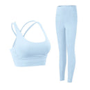 Conjunto Fitness Feminino 2 Peças para Yoga e Academia – Top Esportivo (Sutiã) e Legging com Efeito Push Up para Treino e Pilates