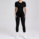 Macacão Esportivo Feminino para Yoga e Fitness, Modelagem Levanta Bumbum, Costas Abertas, Alta Elasticidade, Justo ao Corpo para Academia e Treino