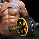 Roda Abdominal Ab Roller para Exercícios Fitness – Equipamento para Treino de Abdômen Unissex com Dupla Roda Silenciosa