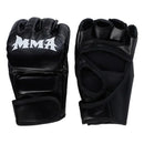 Luvas Profissionais de Treino para Boxe Meia Dedo em Couro com Amortecimento para Adultos – Sanda, UFC, Treino em Saco e Proteção dos Nós dos Dedos