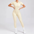 Macacão Esportivo Feminino para Yoga e Fitness, Modelagem Levanta Bumbum, Costas Abertas, Alta Elasticidade, Justo ao Corpo para Academia e Treino