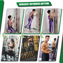 Suporte de Porta Atualizado para Faixas de Resistência, Acessório de Academia para Exercícios em Casa, Portátil, Fixação de Faixa de Resistência