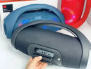 Caixa de Som BoomBox Bluetooth Portátil 100W, Impermeável, Luzes RGB Coloridas, Subwoofer Sem Fio, Estéreo 360° Surround, TWS, FM