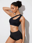 Sutiã Esportivo Push Up Feminino de Um Ombro – Yoga e Fitness