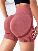 Shorts Feminino de Yoga Cintura Alta para Treino – Shorts Fitness Levanta Bumbum para Academia, Corrida e Esportes