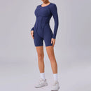Macacão Esportivo Feminino para Yoga e Fitness, Modelagem Levanta Bumbum, Costas Abertas, Alta Elasticidade, Justo ao Corpo para Academia e Treino