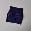 Shorts Esportivos Femininos Levanta Bumbum (Peach Hip), Cintura Alta com Compressão, Modelagem Slim, Secagem Rápida para Corrida e Treino