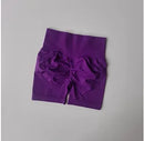 Shorts Esportivos Femininos Levanta Bumbum (Peach Hip), Cintura Alta com Compressão, Modelagem Slim, Secagem Rápida para Corrida e Treino