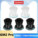 Fone de Ouvido Sem Fio Lenovo GM2 Pro TWS Hi-Fi Estéreo com Baixa Latência – Modo Duplo para Games e Música