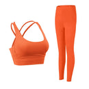 Conjunto Fitness Feminino 2 Peças para Yoga e Academia – Top Esportivo (Sutiã) e Legging com Efeito Push Up para Treino e Pilates