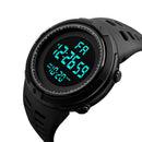Relógio Digital Esportivo Masculino Estilo Militar com LED Luminoso – Multifuncional