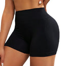 Shorts Fitness Feminino Justo para Ciclismo e Yoga, Respirável, Cintura Alta