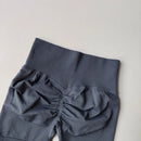 Shorts Esportivos Femininos Levanta Bumbum (Peach Hip), Cintura Alta com Compressão, Modelagem Slim, Secagem Rápida para Corrida e Treino