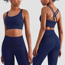 Conjunto Fitness Feminino 2 Peças para Yoga e Academia – Top Esportivo (Sutiã) e Legging com Efeito Push Up para Treino e Pilates