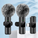 Microfone de Lapela Sem Fio K60 Mini – Para Gravação de Áudio e Vídeo em iPhone, Android e Notebook
