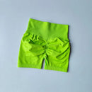 Shorts Esportivos Femininos Levanta Bumbum (Peach Hip), Cintura Alta com Compressão, Modelagem Slim, Secagem Rápida para Corrida e Treino