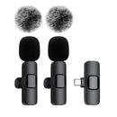 Microfone de Lapela Sem Fio K60 Mini – Para Gravação de Áudio e Vídeo em iPhone, Android e Notebook