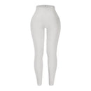 Legging Feminina Seamless em Tricô, Cintura Alta, Modelagem Levanta Bumbum, para Corrida, Treino e Yoga – Slim e Fashion