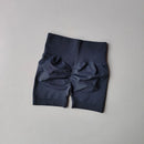 Shorts Esportivos Femininos Levanta Bumbum (Peach Hip), Cintura Alta com Compressão, Modelagem Slim, Secagem Rápida para Corrida e Treino