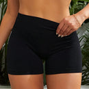 Shorts Fitness Feminino Justo para Ciclismo e Yoga, Respirável, Cintura Alta