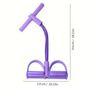 Extensor Elástico de 4 Tubos, Multiuso, Para Casa, Fitness e Yoga, Fortalecimento Abdominal, Corda de Tensão Auxiliar para Sit-Up