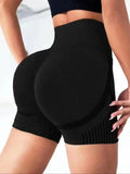 Shorts Feminino de Yoga Cintura Alta para Treino – Shorts Fitness Levanta Bumbum para Academia, Corrida e Esportes