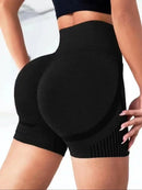Shorts Feminino de Yoga Cintura Alta para Treino – Shorts Fitness Levanta Bumbum para Academia, Corrida e Esportes