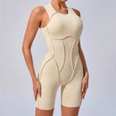 Macacão Esportivo Feminino para Yoga e Fitness, Modelagem Levanta Bumbum, Costas Abertas, Alta Elasticidade, Justo ao Corpo para Academia e Treino