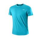 Camiseta Masculina Esportiva de Manga Curta para Academia e Corrida – Secagem Rápida e Absorção de Suor